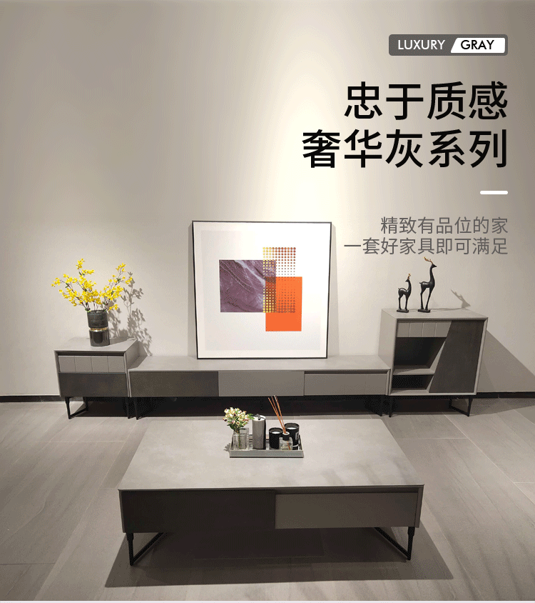 嘉彤意卡曼電視柜茶幾--ZT431