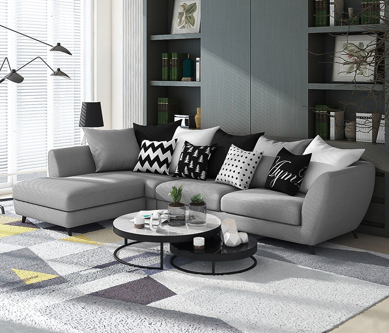 辦公室布藝沙發(fā)裝修工程案例