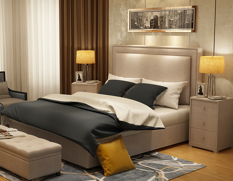 廣州某酒店布藝軟床裝修工程案例